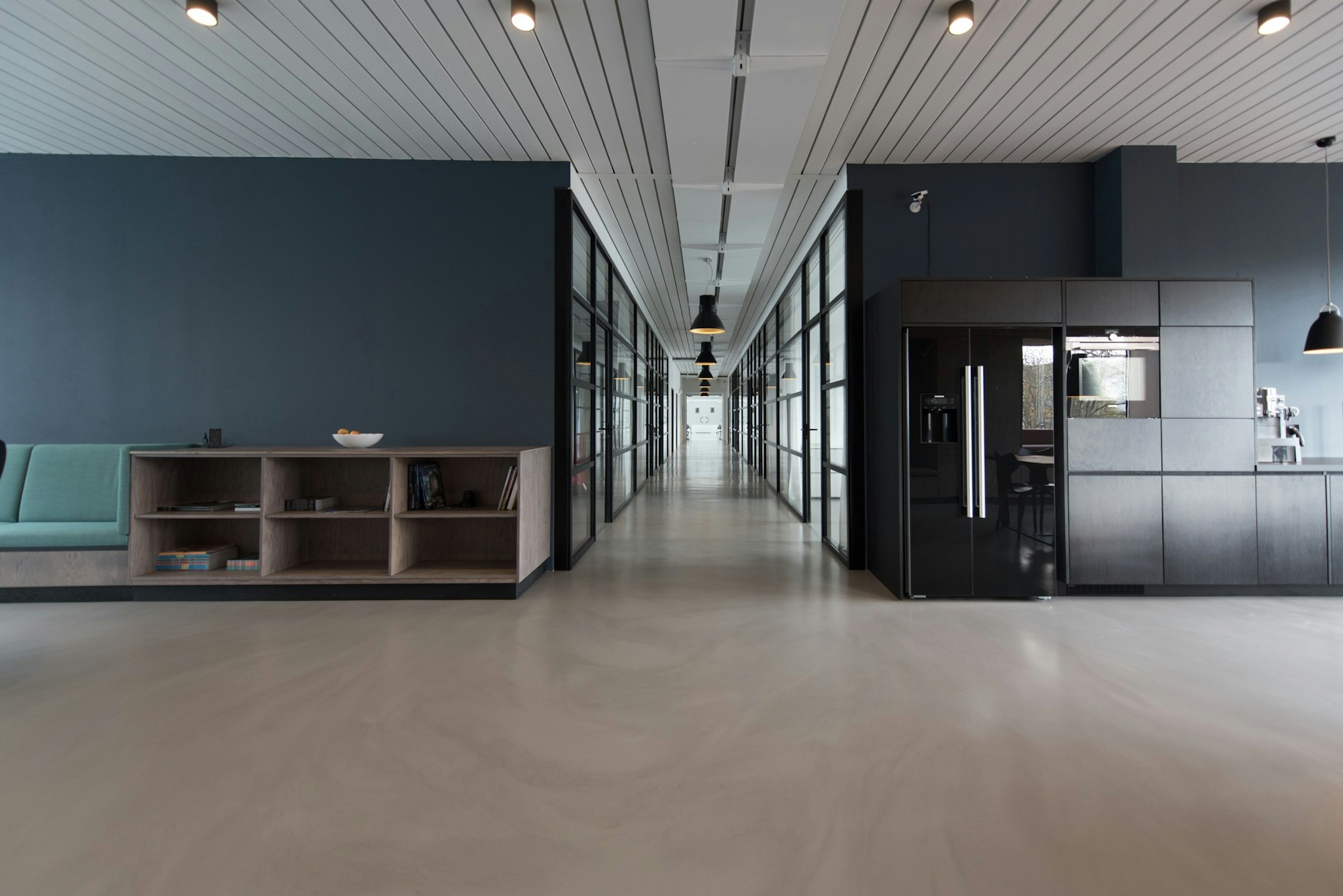 CBR Labs facility corridor — quiet, controlled, and secured.