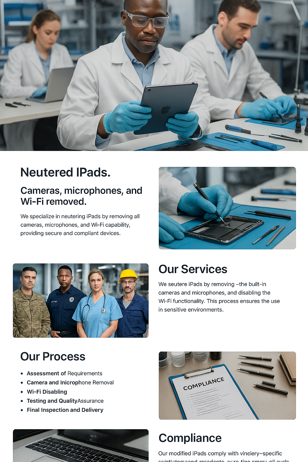 Sectors served by CBR Labs